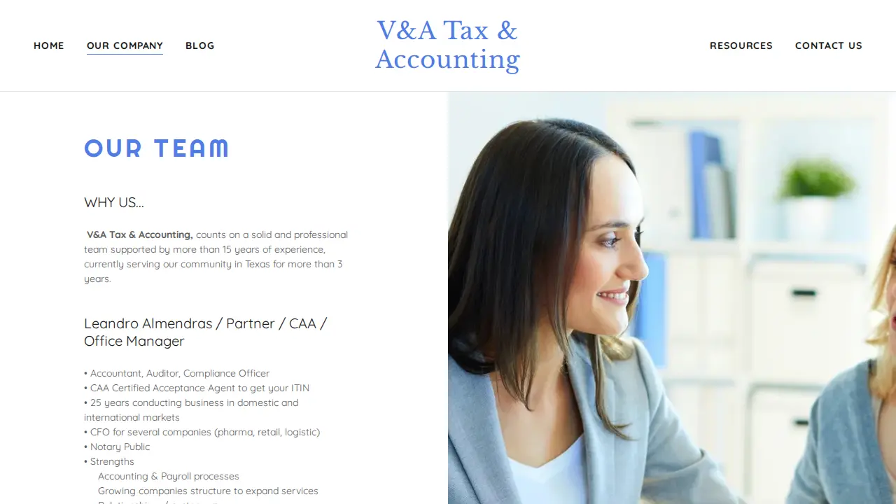 V&A TaXperts page
