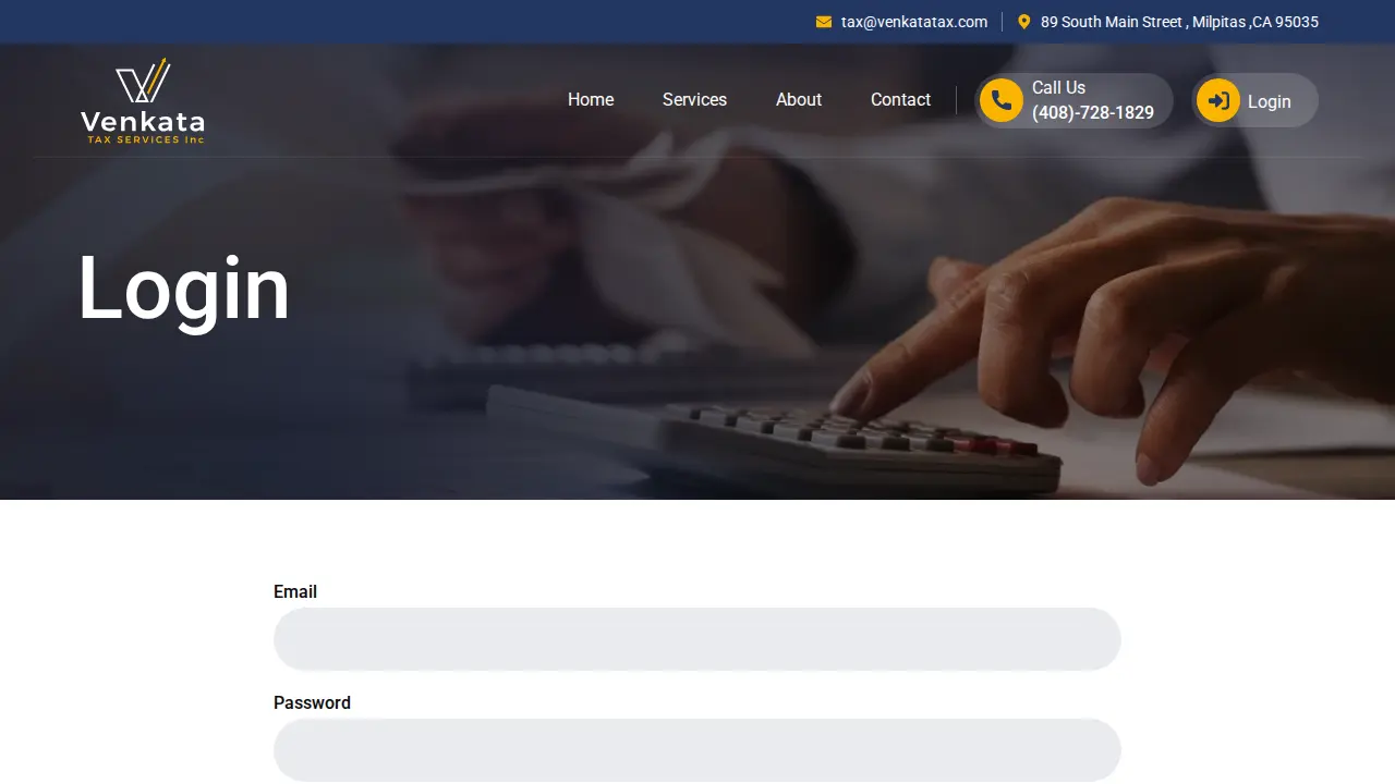 Venkata Tax Services Inc. page