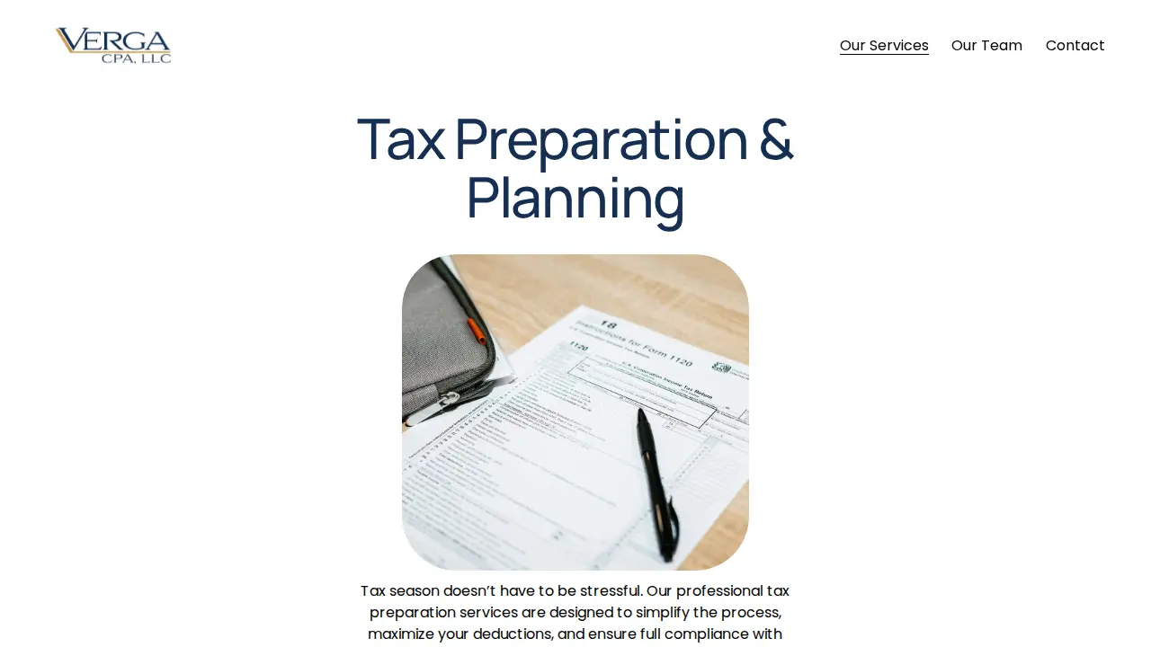 Verga CPA, LLC page