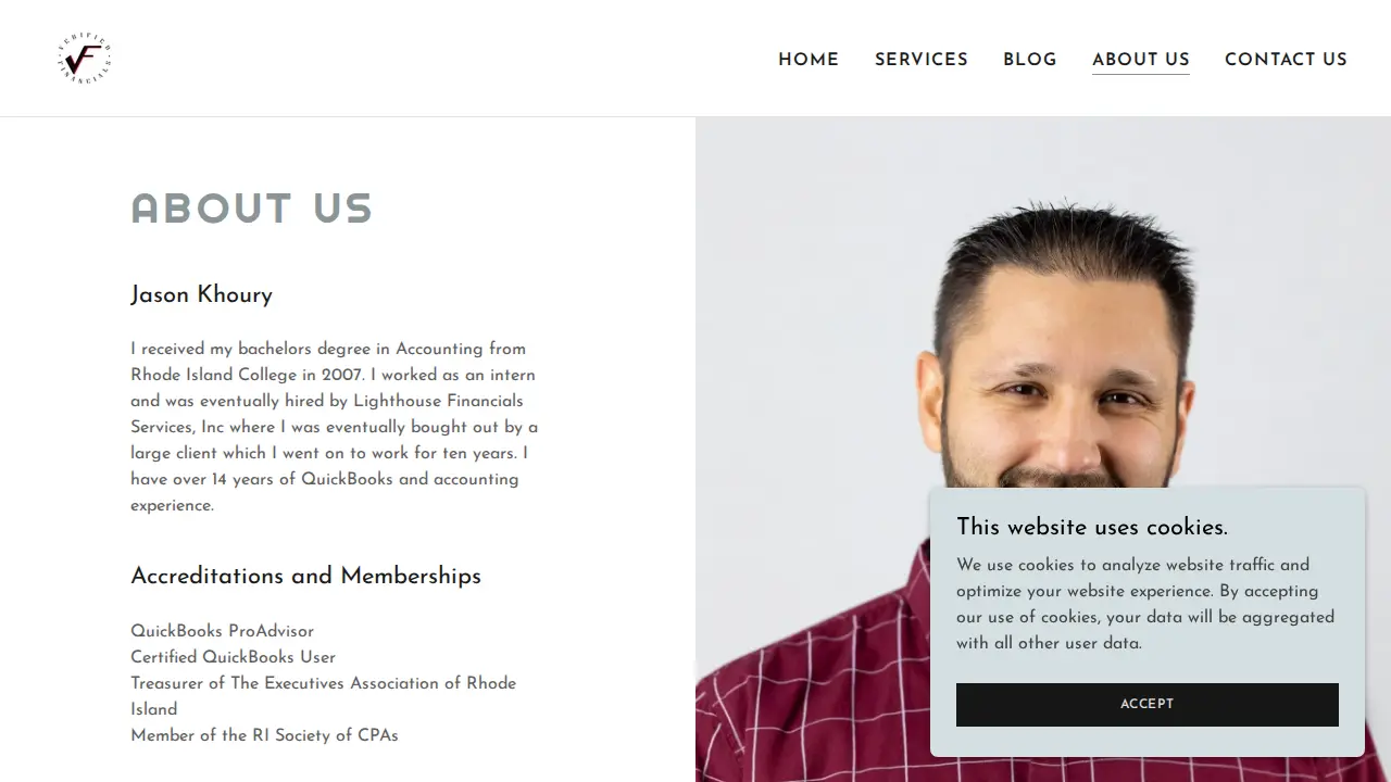 Verified Financials, LLC page