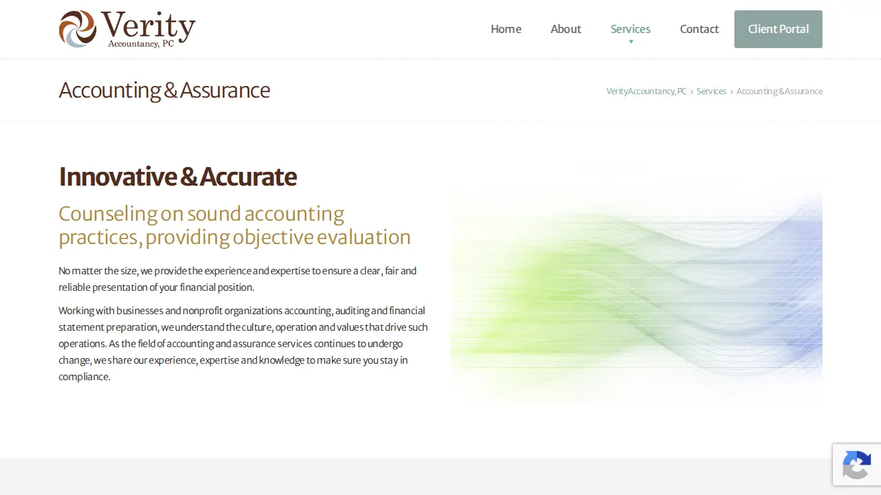Verity Accountancy, PC page