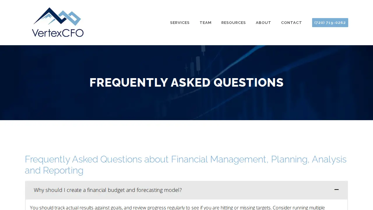 VertexCFO page
