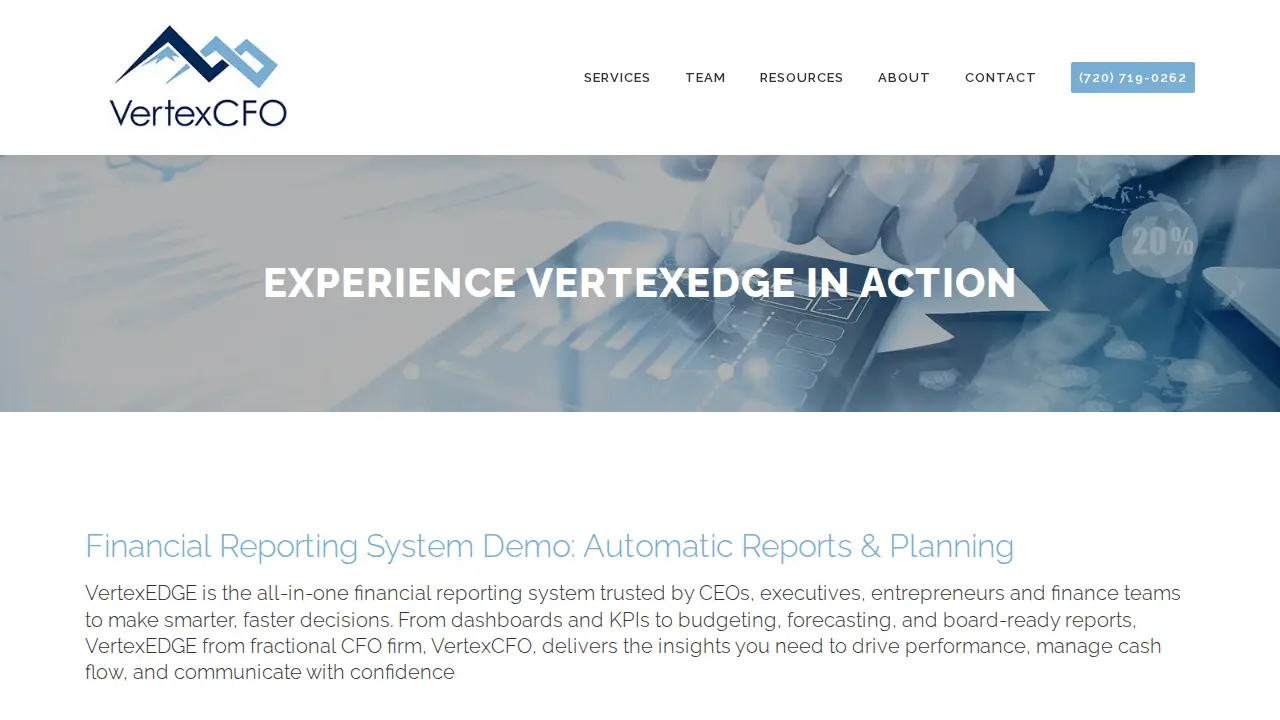 VertexCFO page