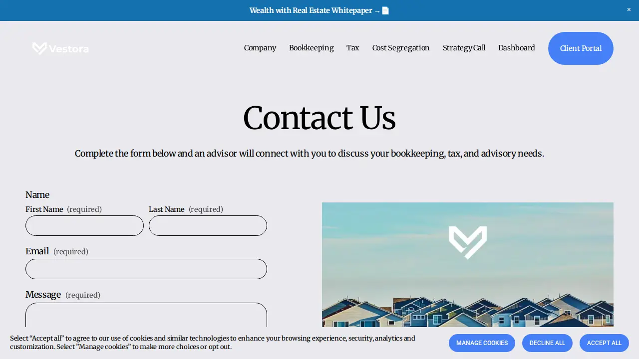 Vestora page