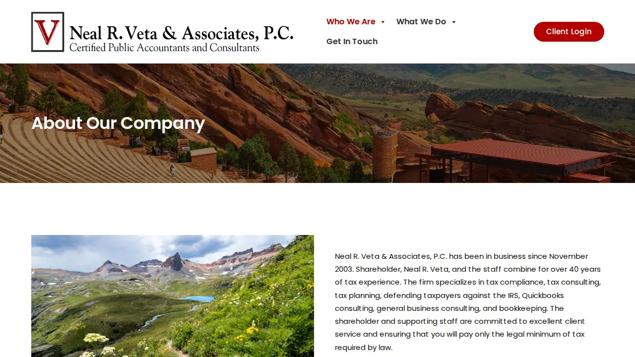 Veta Neal R & Associates PC page