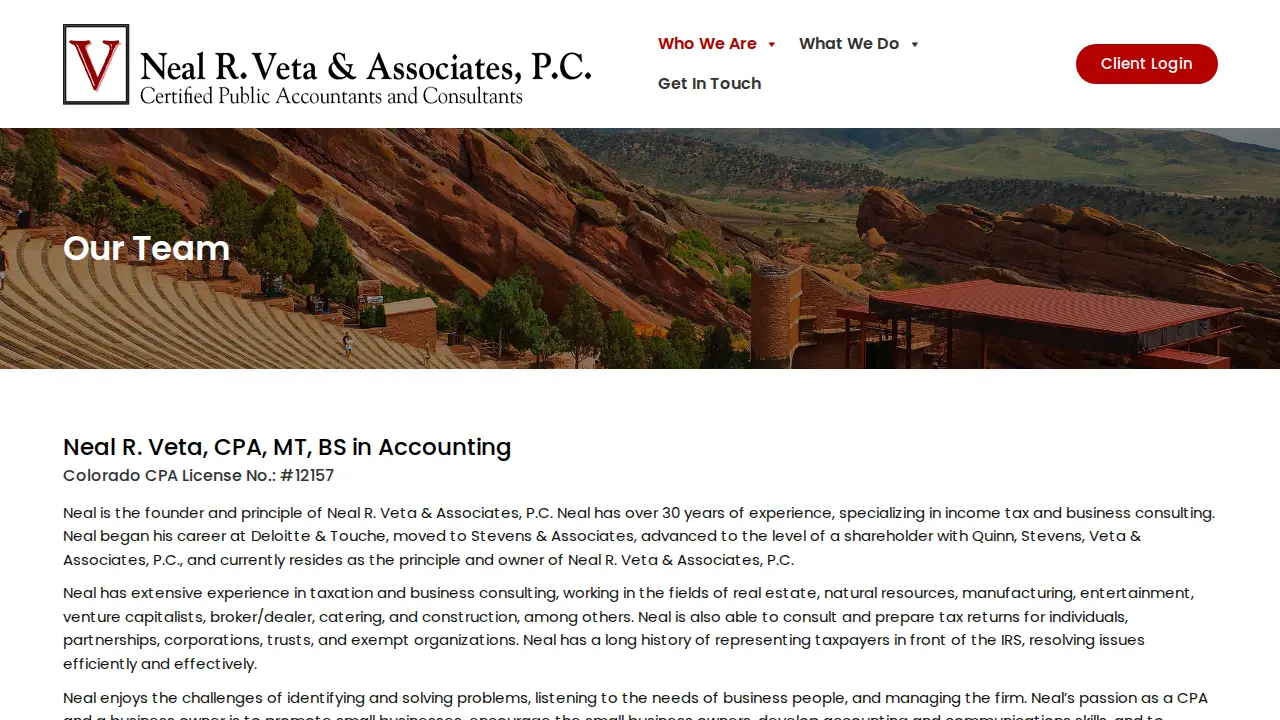 Veta Neal R & Associates PC page