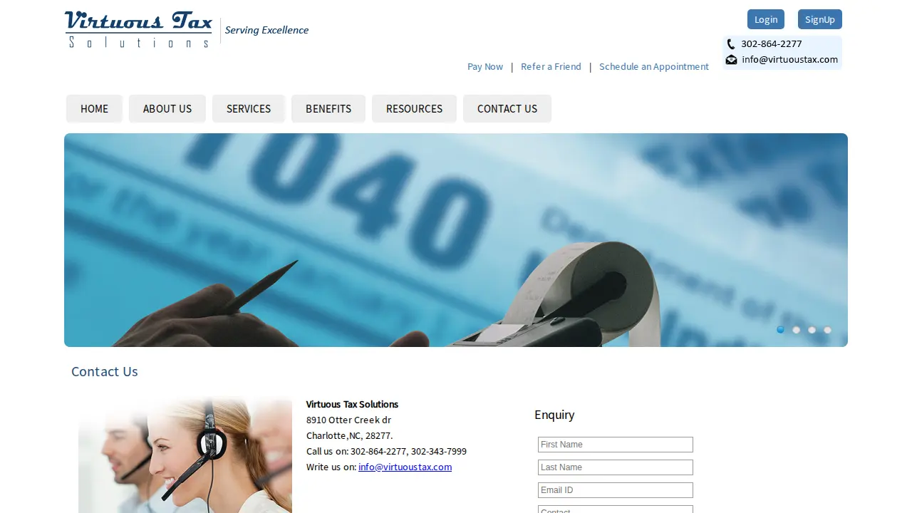 Virtuous Tax page