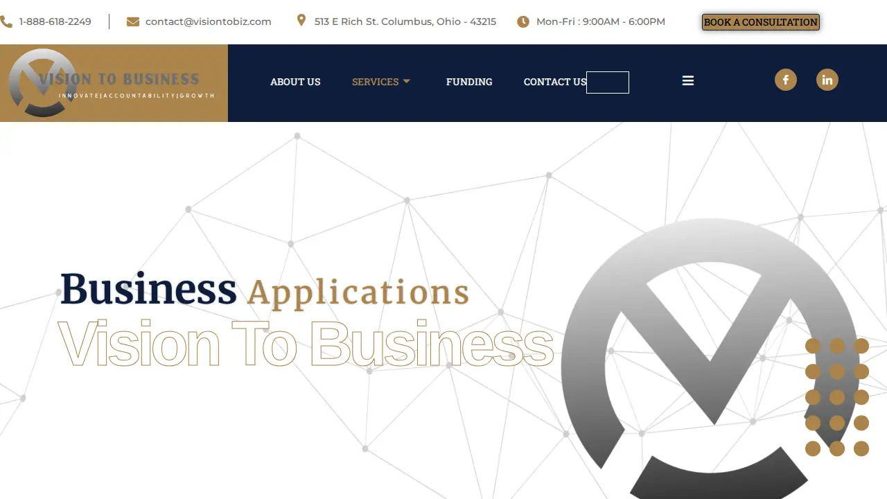 Vision To Business page