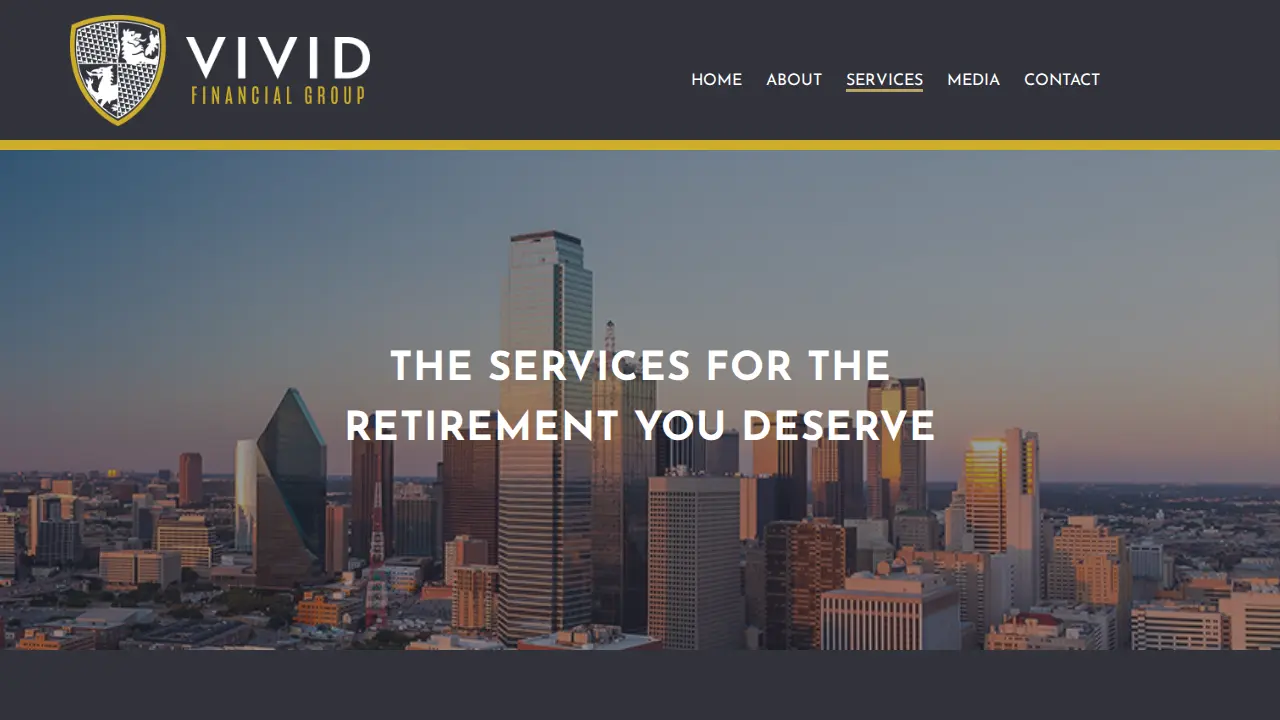 Vivid Financial Group page