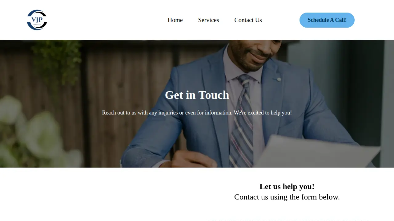 Victor's Office - VJP Services page