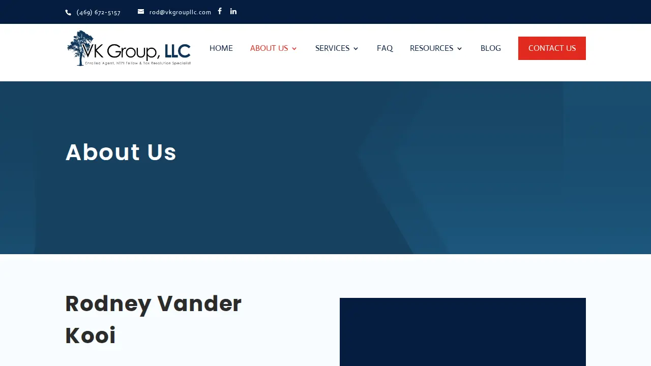 VK Group LLC page
