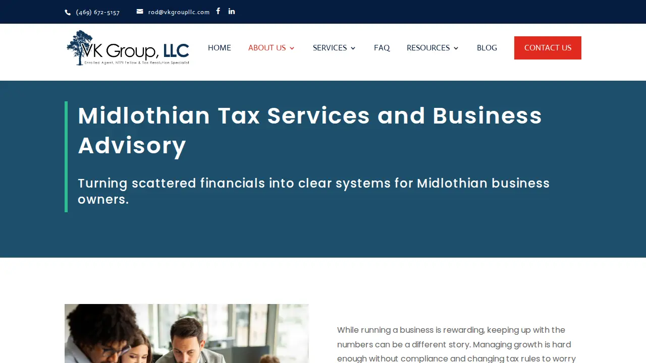 VK Group LLC page