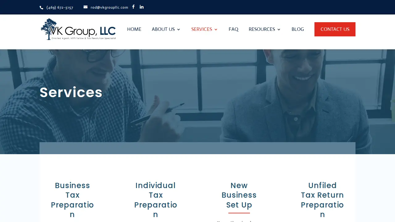 VK Group LLC page