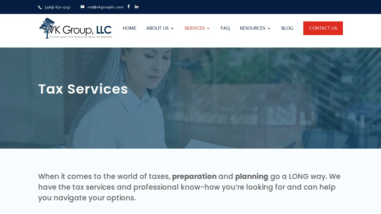VK Group LLC page