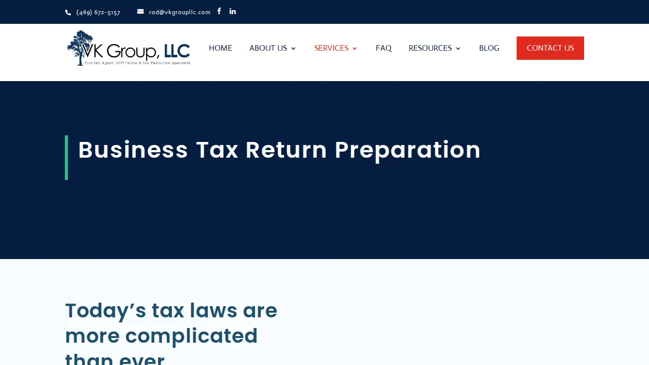 VK Group LLC page