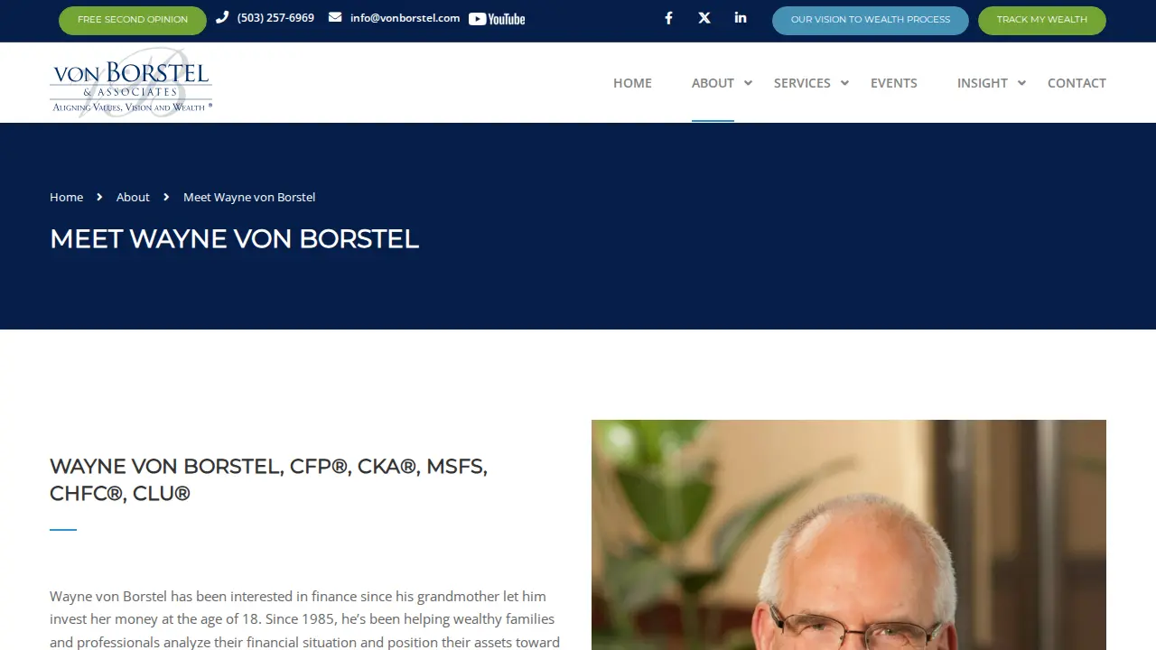 von Borstel & Associates, Inc. page