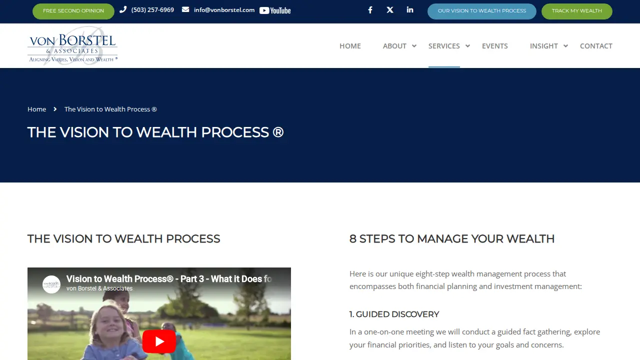 von Borstel & Associates, Inc. page