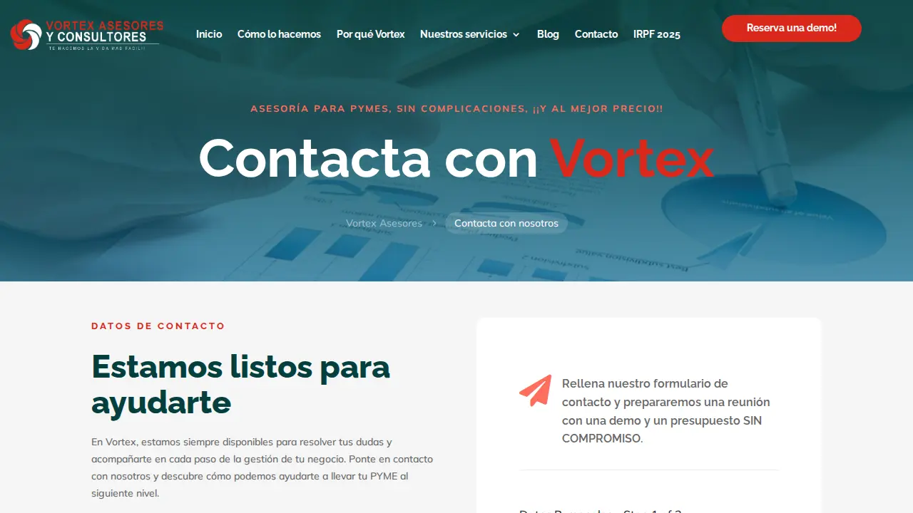 VORTEX ASESORES Y CONSULTORES, S.L. page