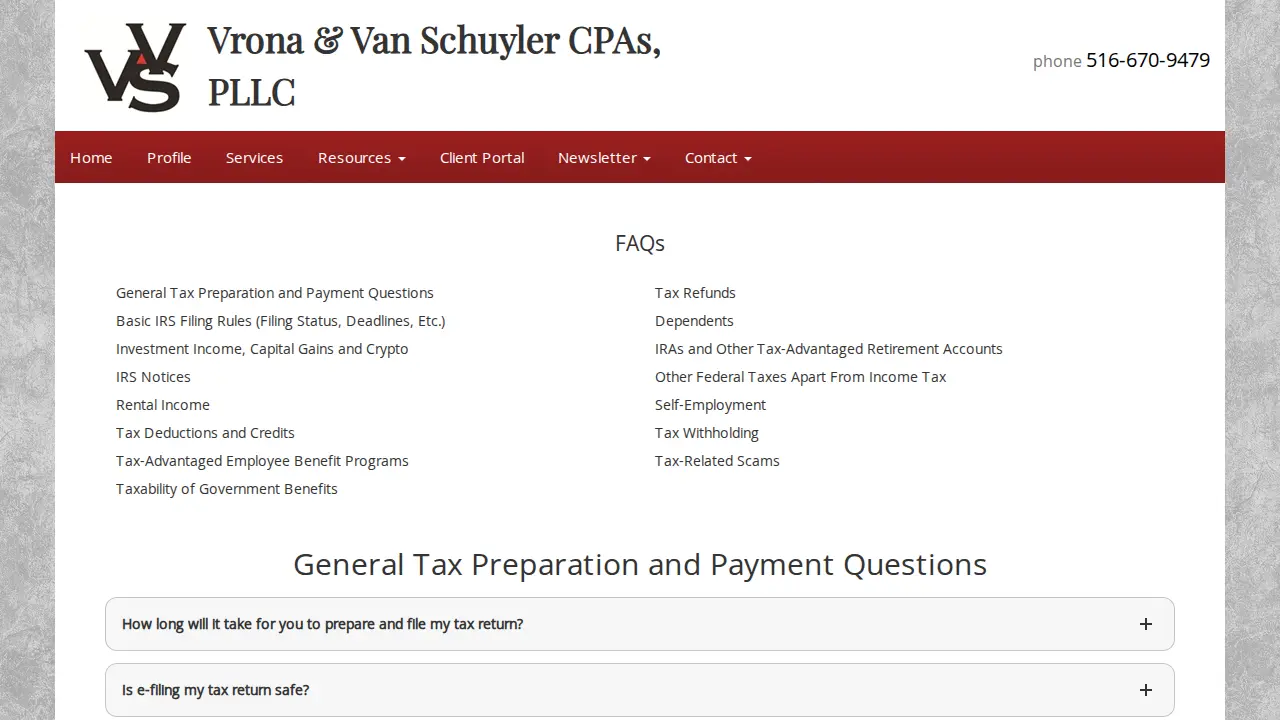 Vrona Edward CPA page