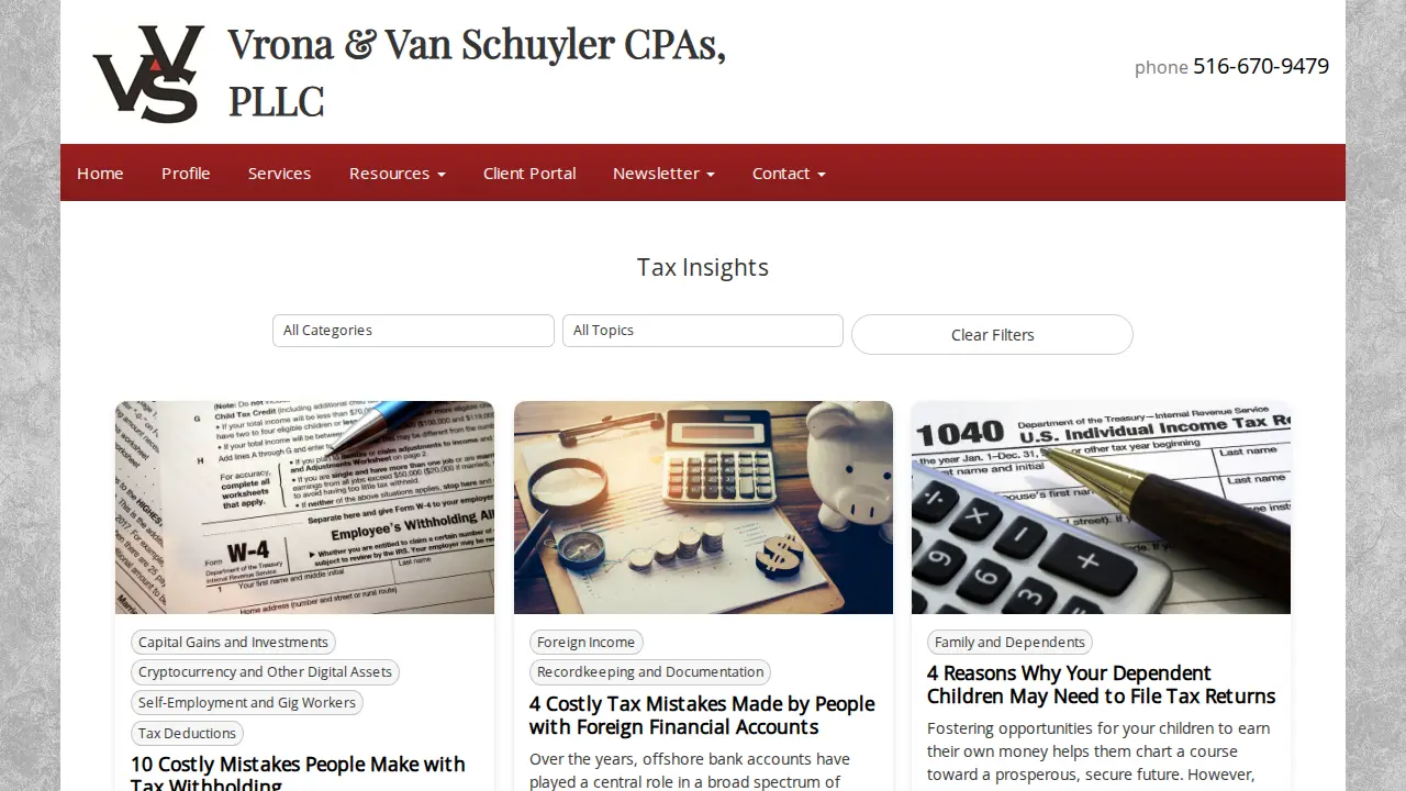 Vrona Edward CPA page
