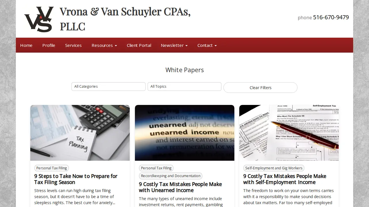 Vrona Edward CPA page