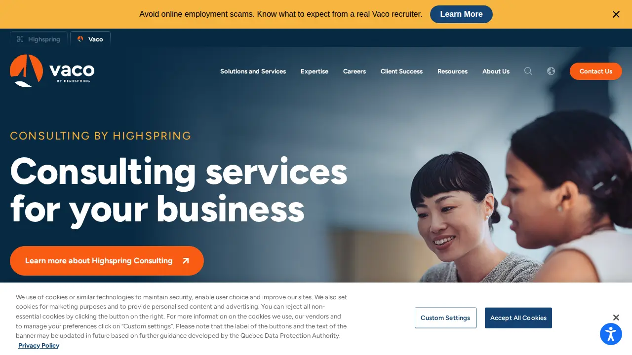 Vaco page
