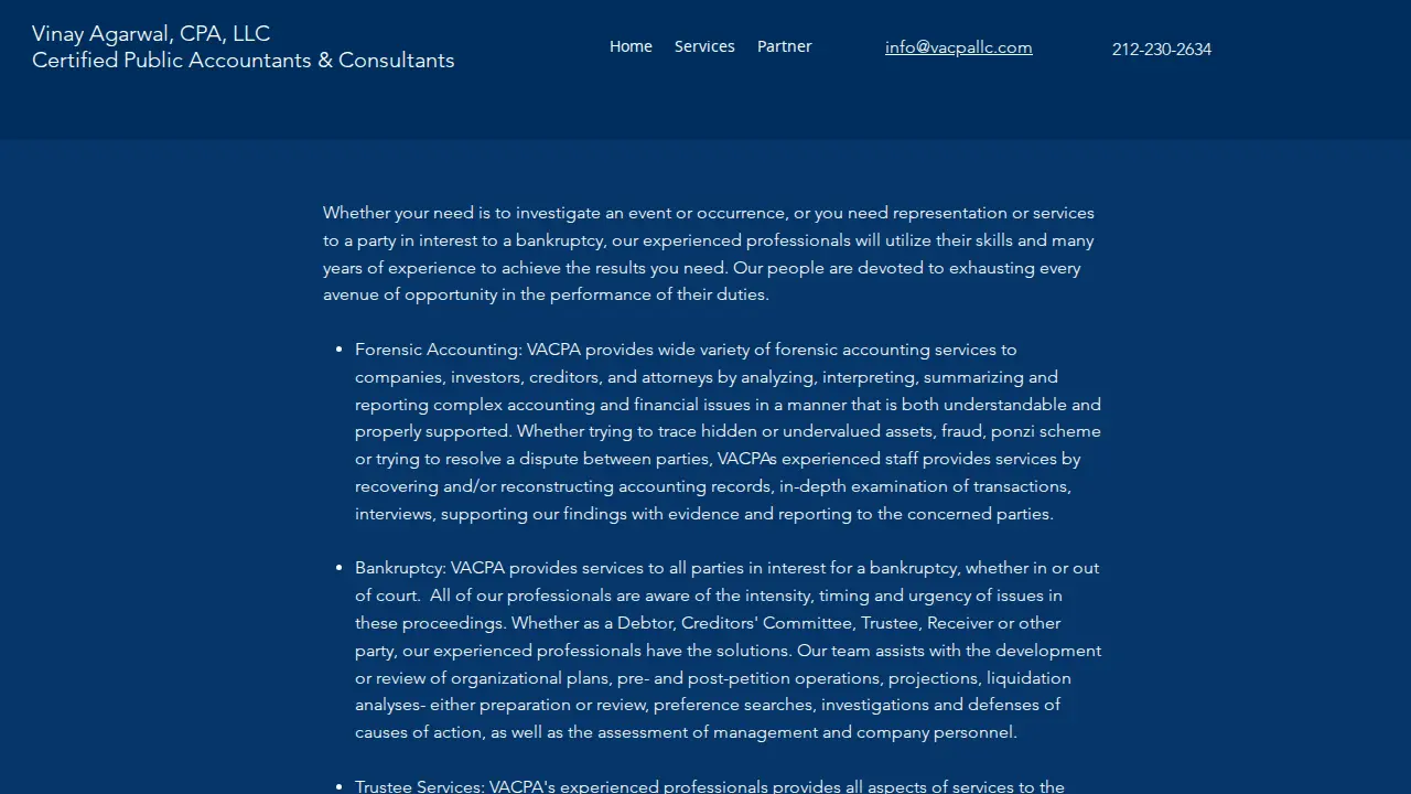 Vinay Agarwal, CPA, LLC page