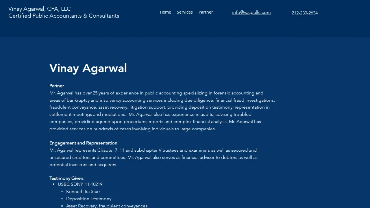 Vinay Agarwal, CPA, LLC page