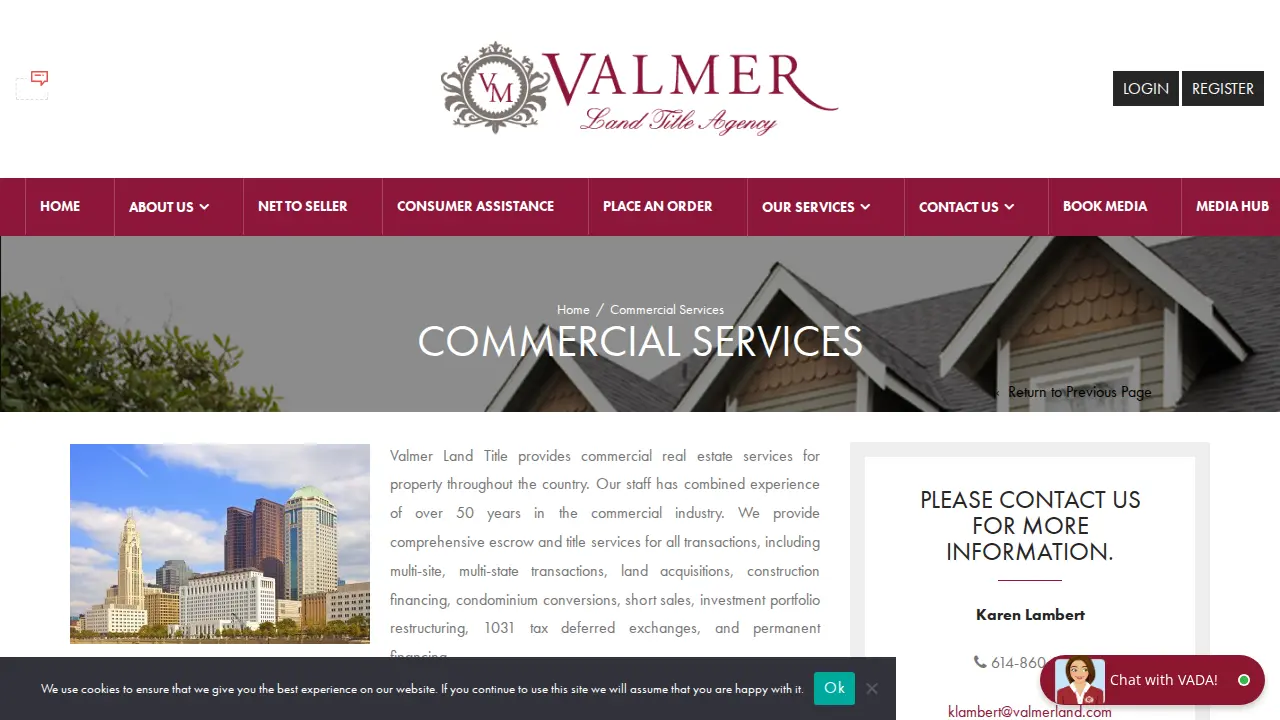 Valmer Land Title Agency LLC, Grove City page