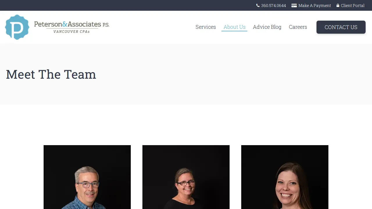 Peterson & Associates, P.S. page