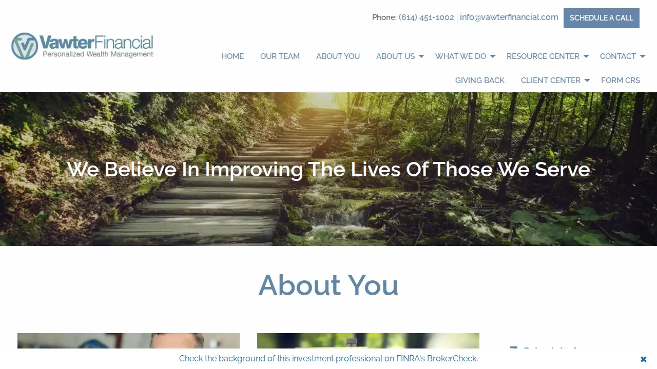 Vawter Financial Ltd page