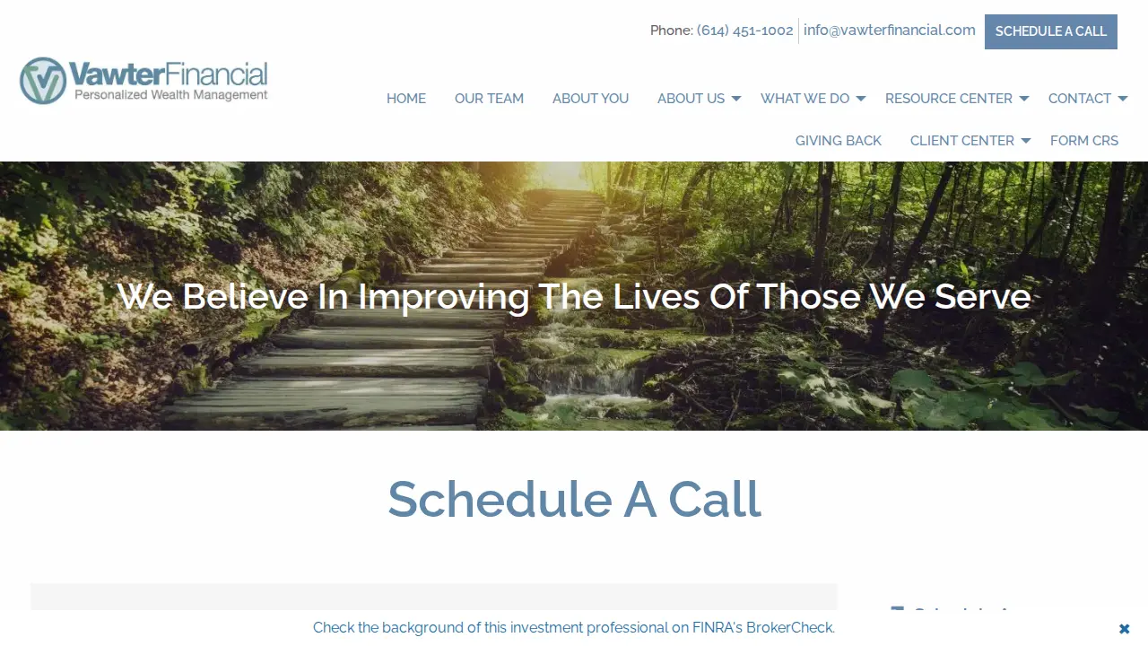 Vawter Financial Ltd page