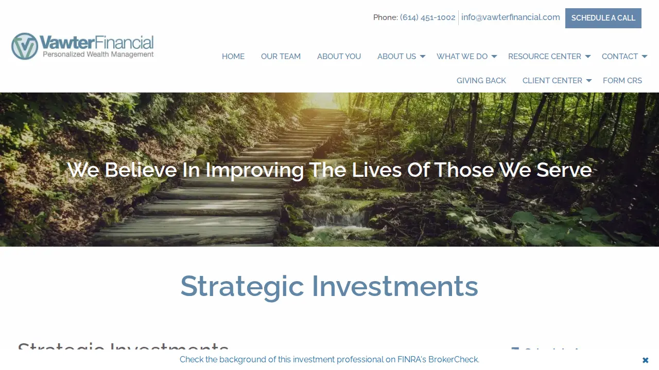 Vawter Financial Ltd page