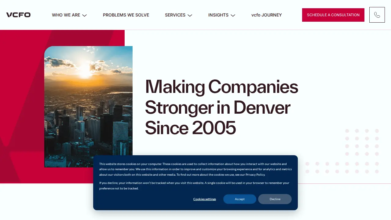 vcfo Denver website