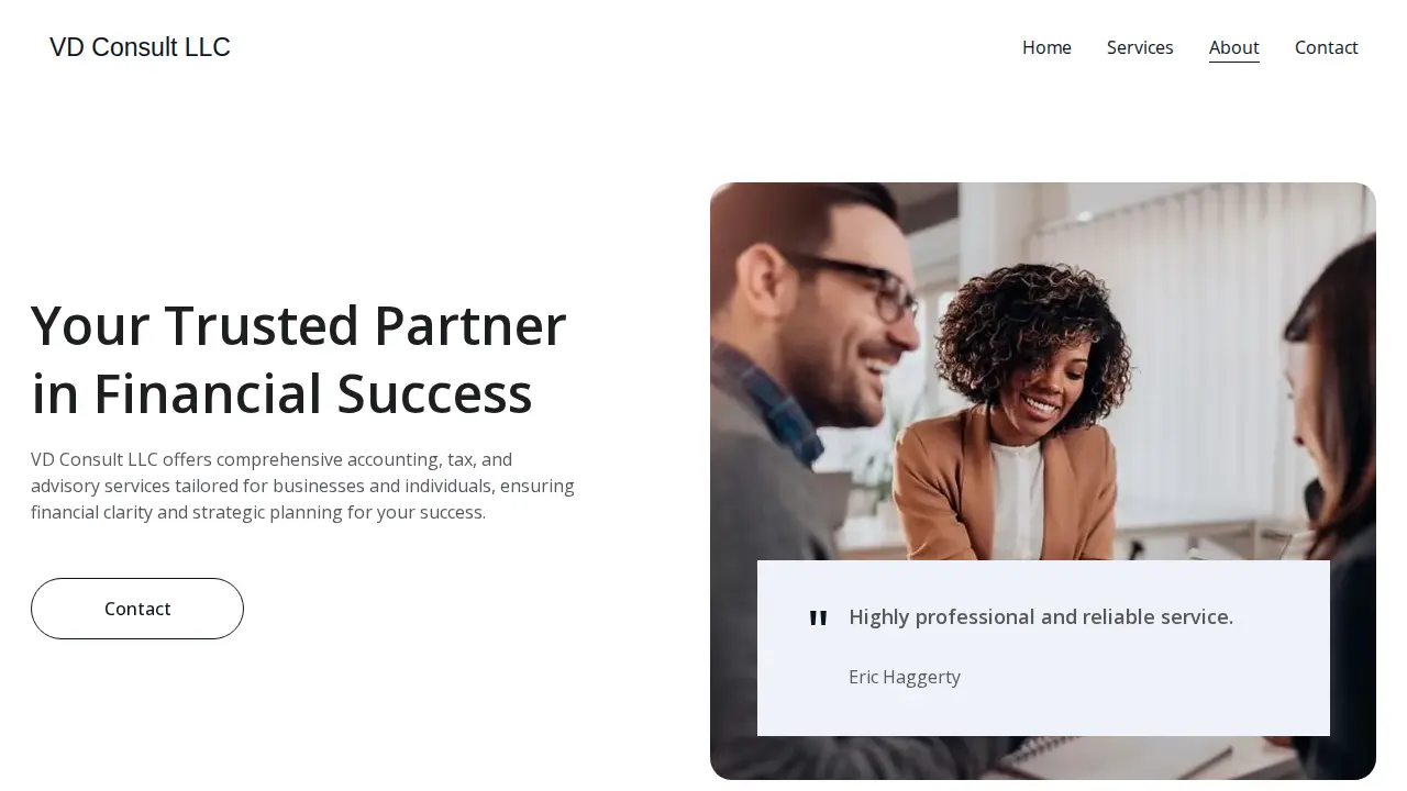 VD Consult page