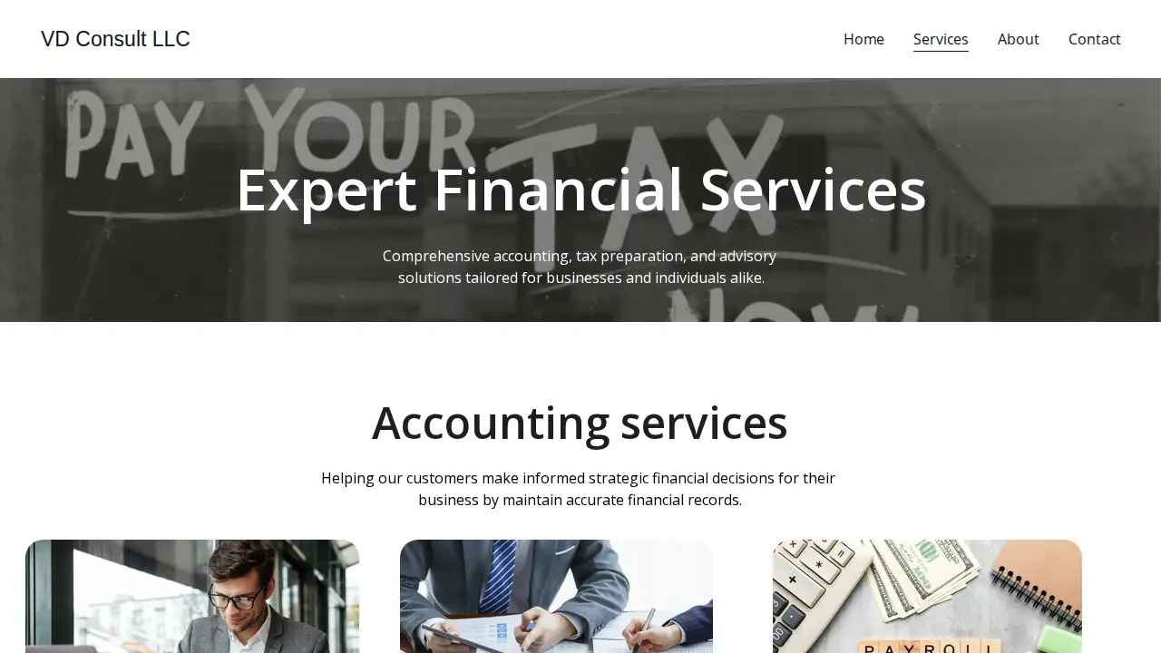 VD Consult page