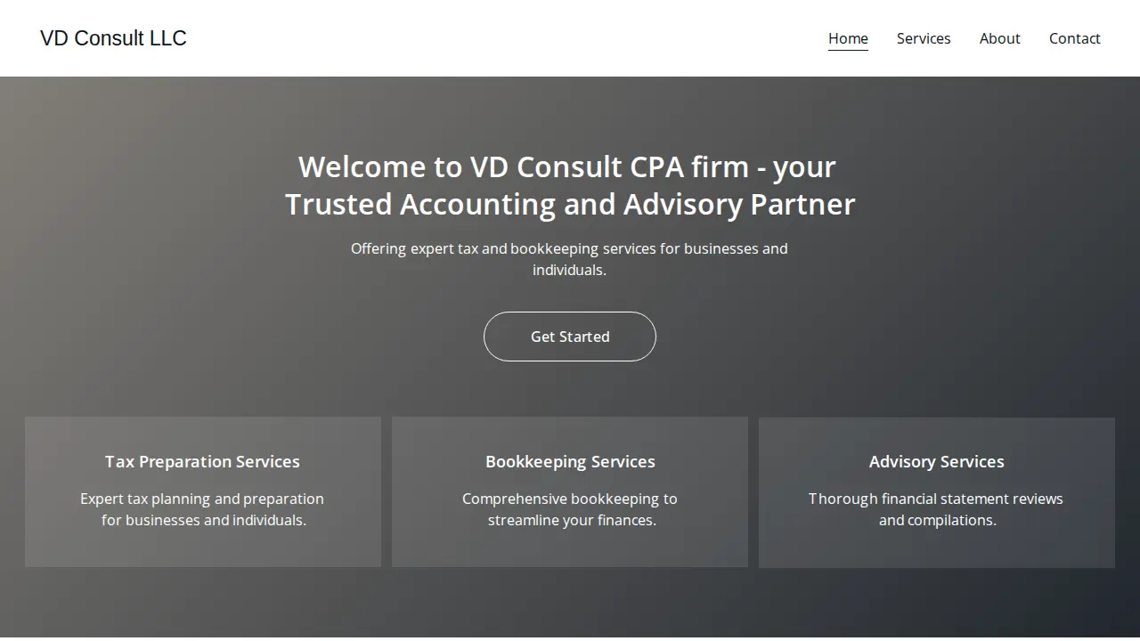 VD Consult website