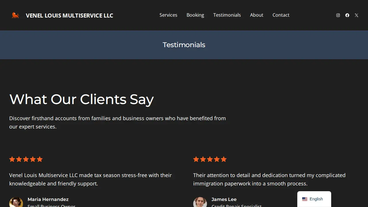 Venel Louis Multiservice Llc page