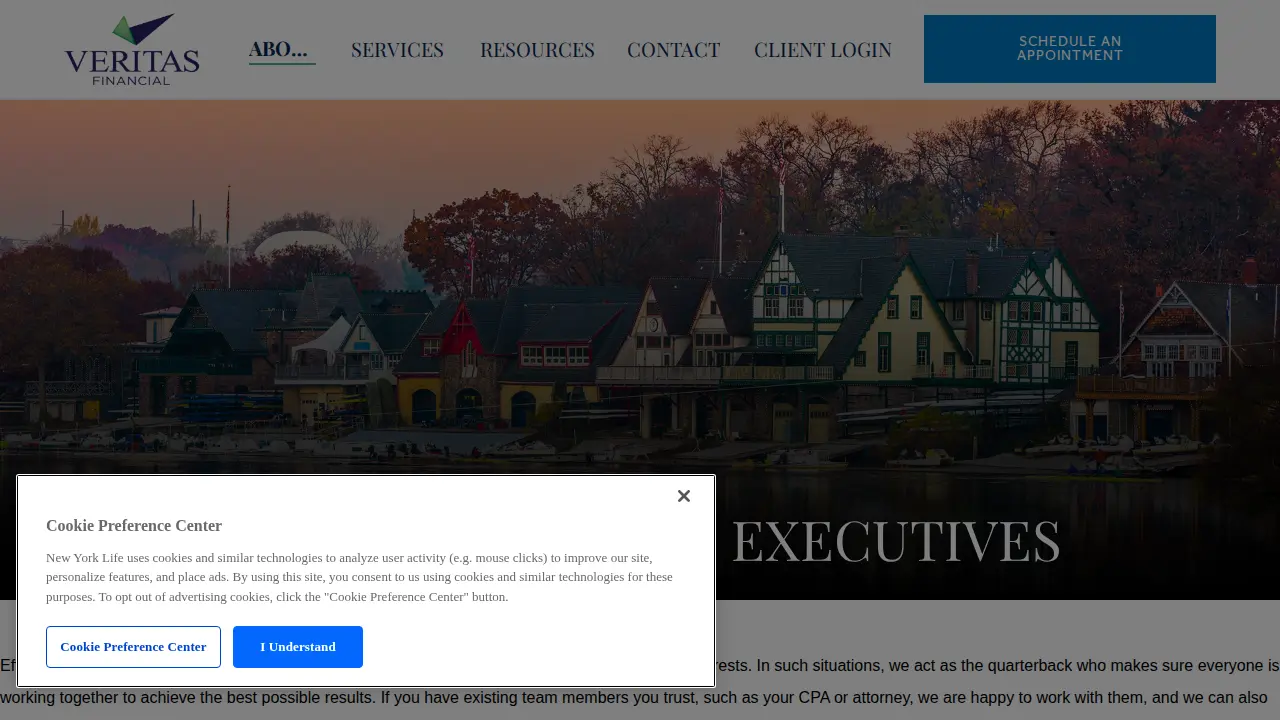 Veritas Financial page