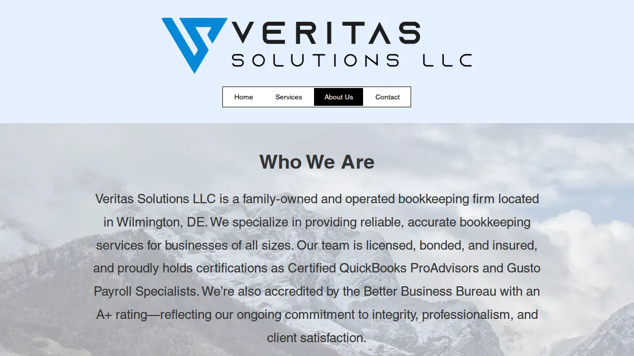 Veritas Solutions LLC page