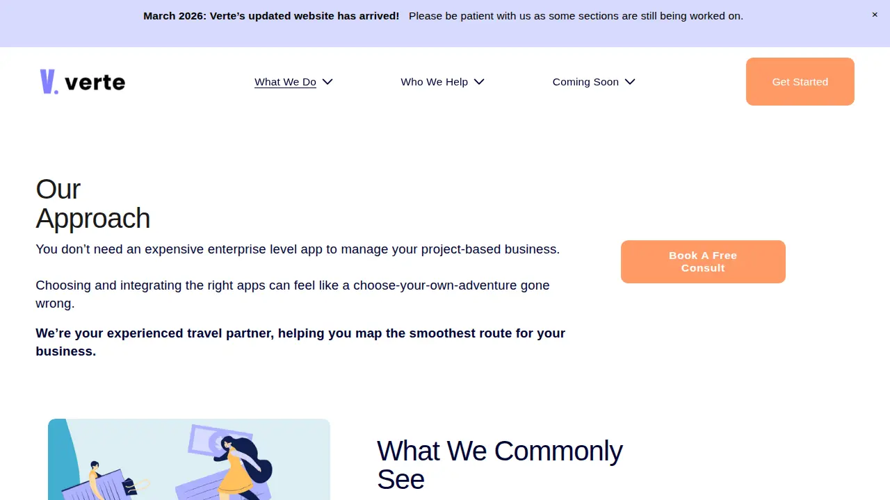 Verte Consulting page