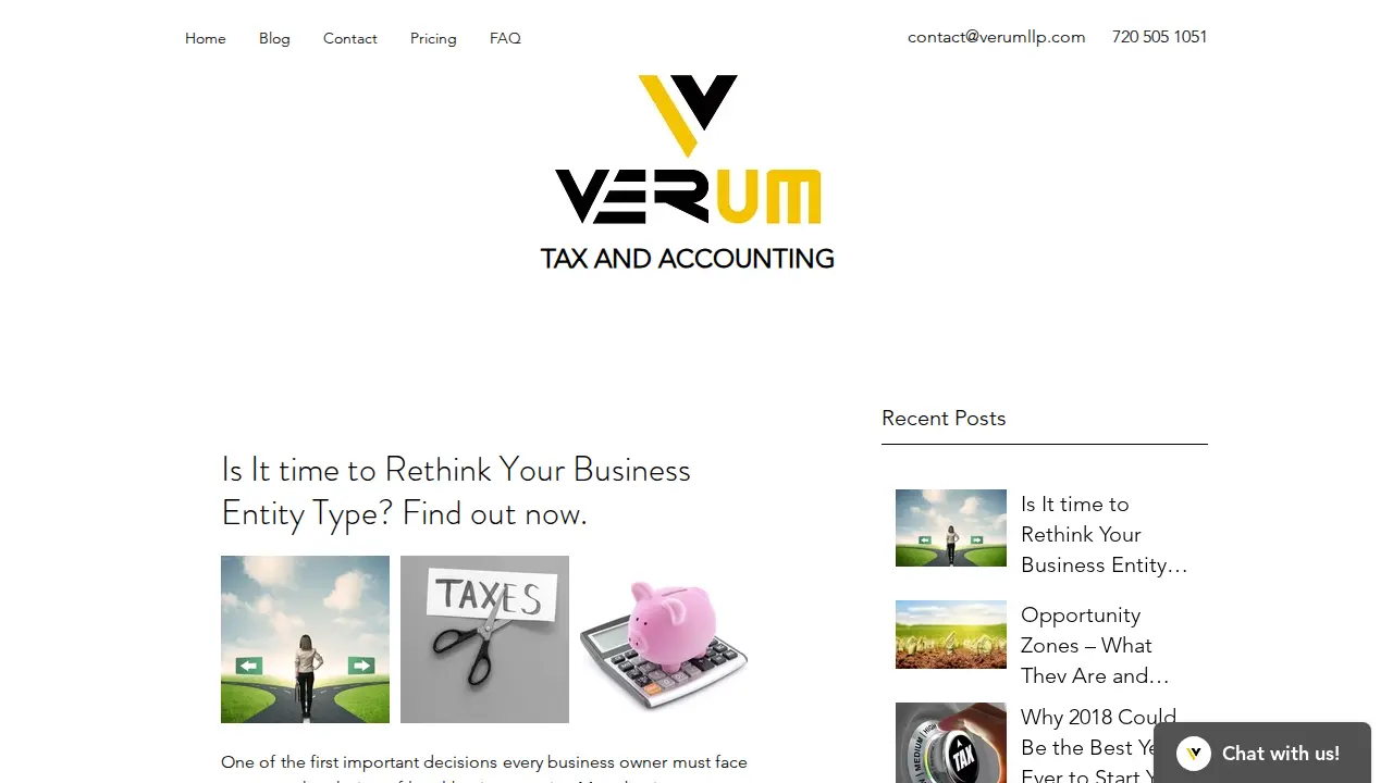 Verum Tax and Accounting page