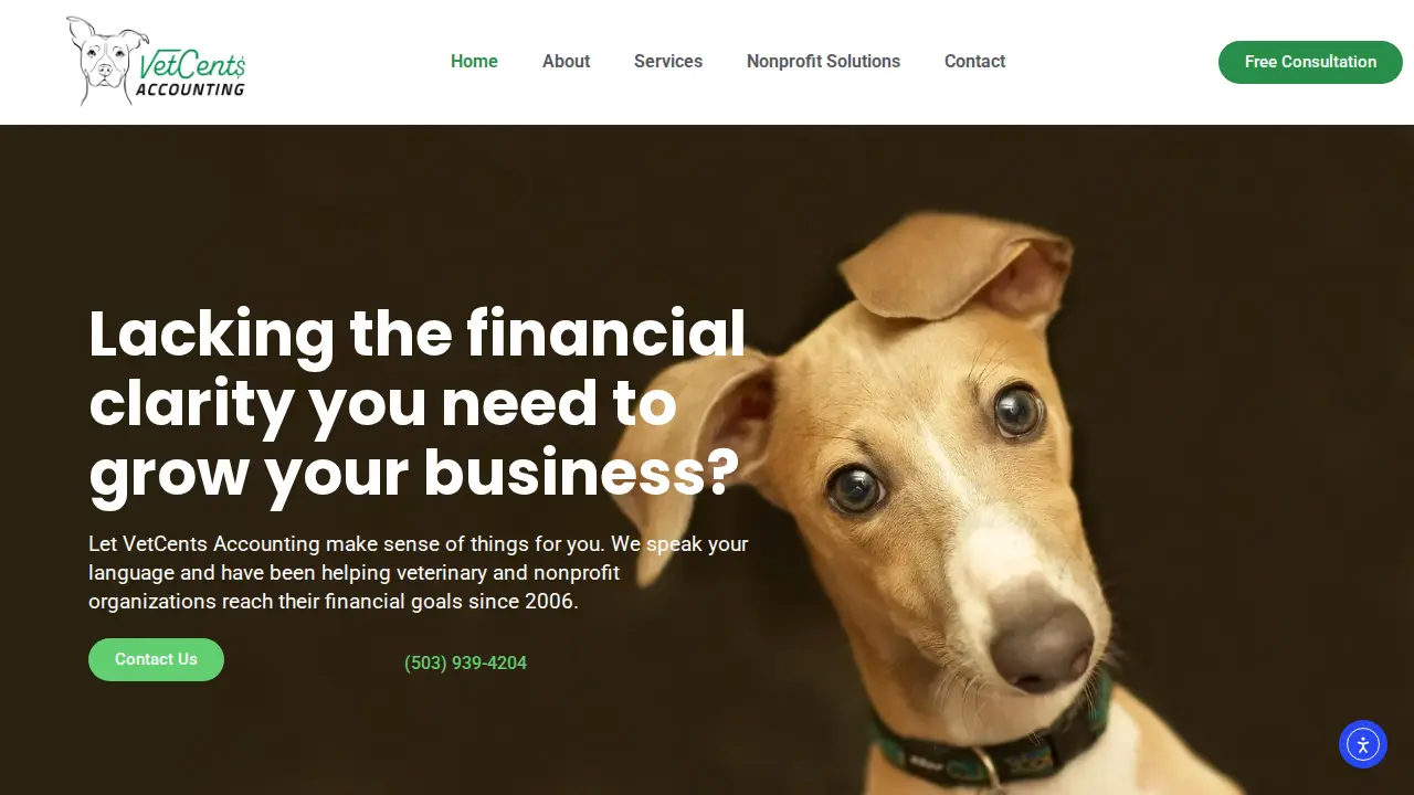 VetCents Accounting LLC page