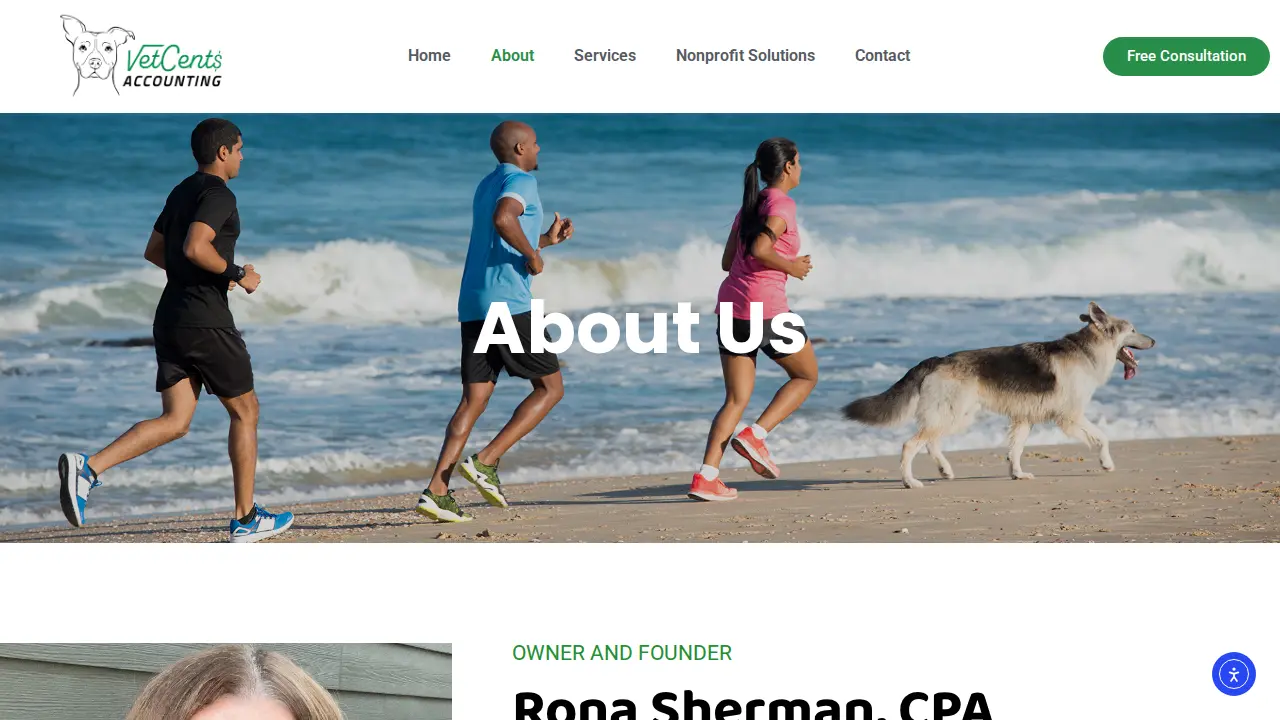 VetCents Accounting LLC page