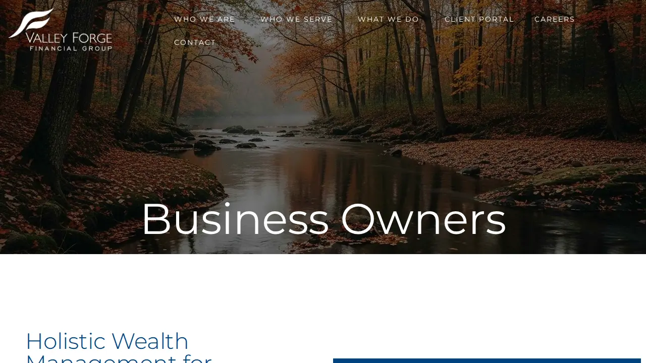 Valley Forge Financial Group page
