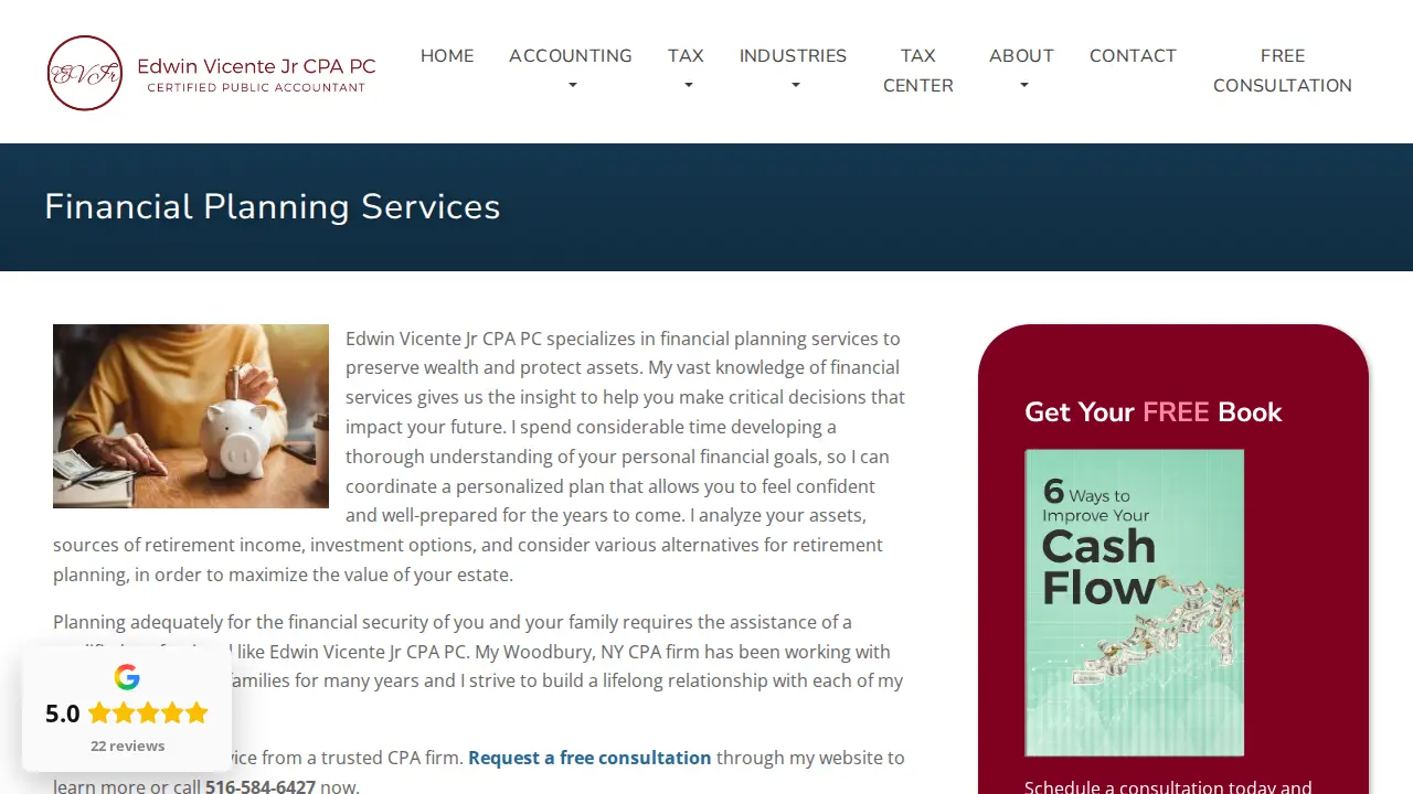 Edwin Vicente Jr CPA PC page