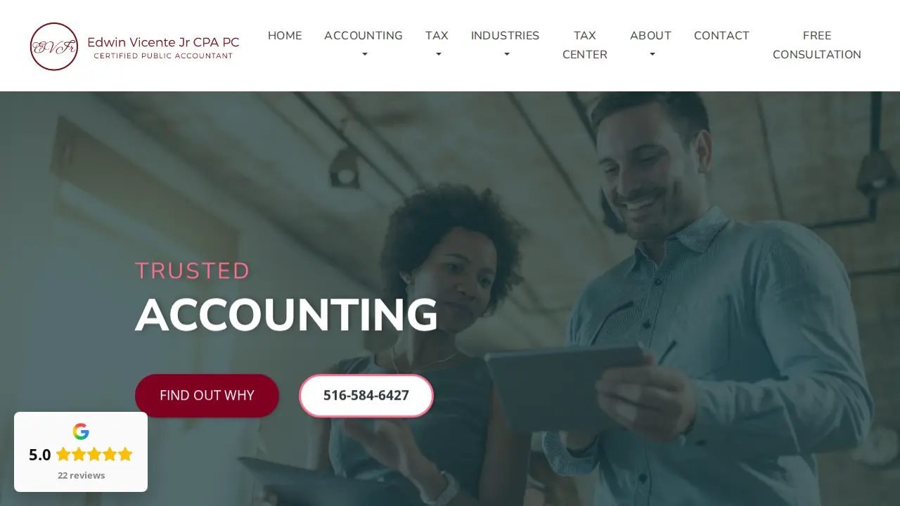 Edwin Vicente Jr CPA PC page
