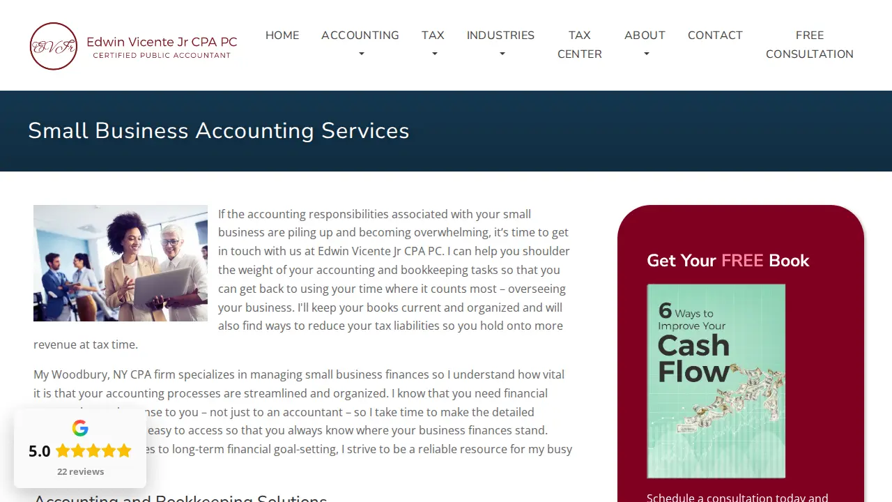 Edwin Vicente Jr CPA PC page