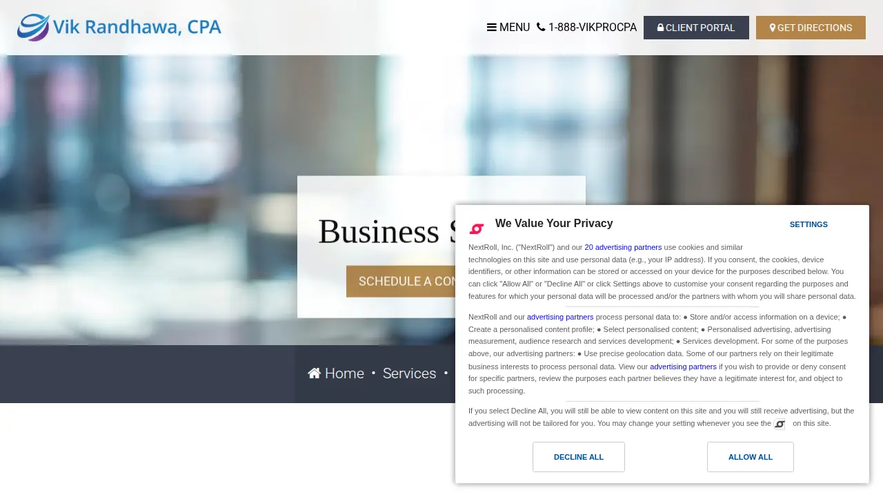 Vik Randhawa, CPA page