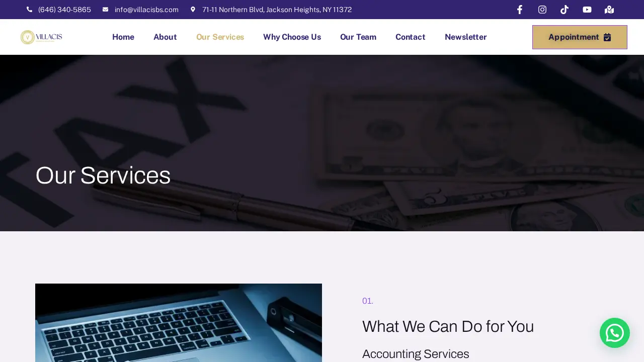 VILLACIS BUSINESS SOLUTIONS INC page